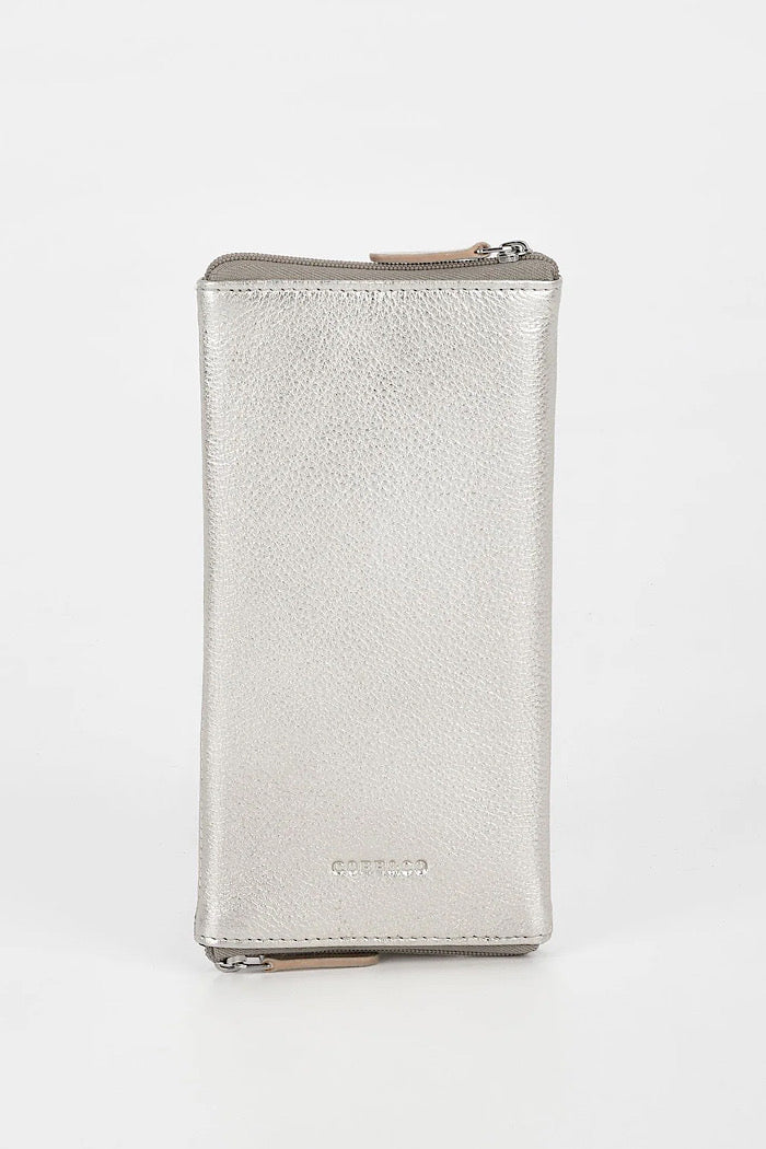 DUBLIN DOUBLE SIDED GLASSES CASE - SILVER