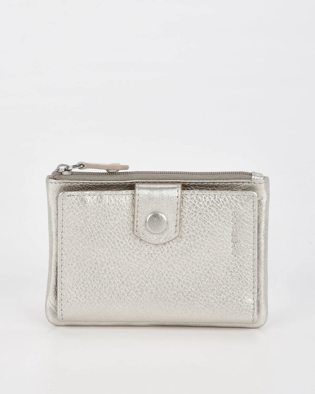 COLLINS RFID COMPACT WALLET  - SILVER