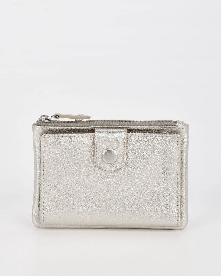 COLLINS RFID COMPACT WALLET  - SILVER