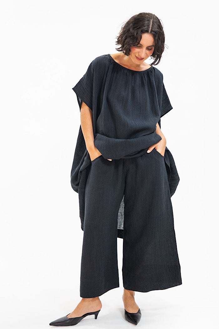 POPPY DRESS - BLACK CRUSH