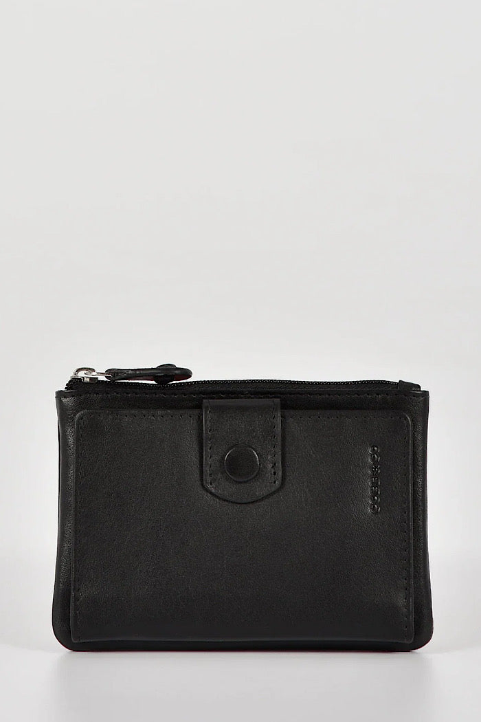 COLLINS RFID COMPACT WALLET  - BLACK