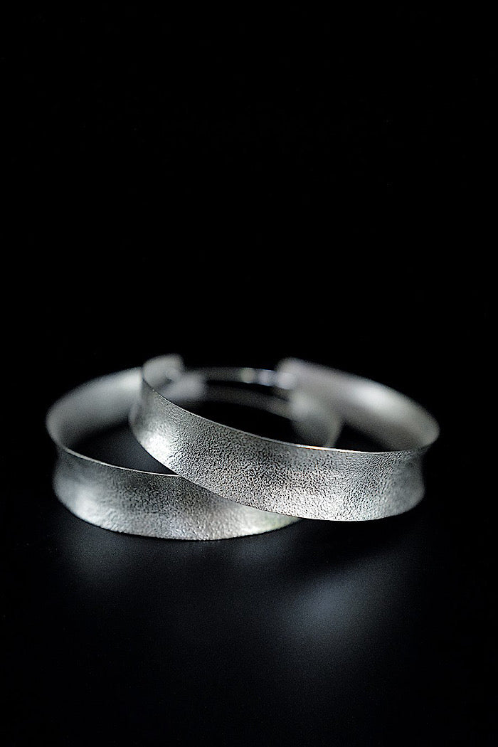 THE ULTIMATE SILVER HOOPS - SMALL