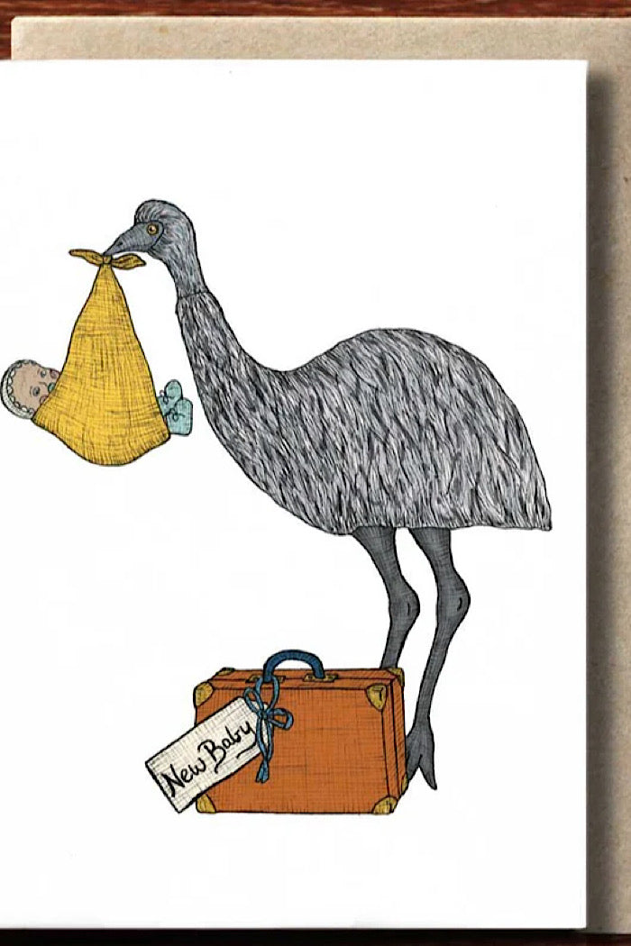 EMU WITH BABY