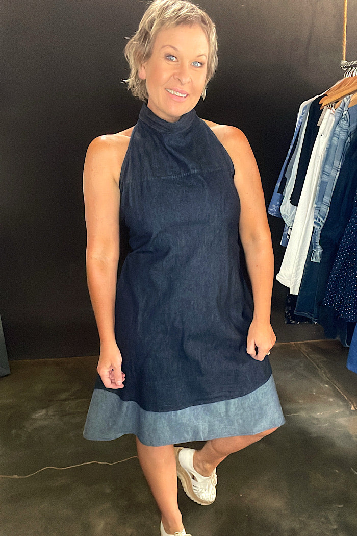 upcycled shirt dress Upcycled Four-Shirt Dress