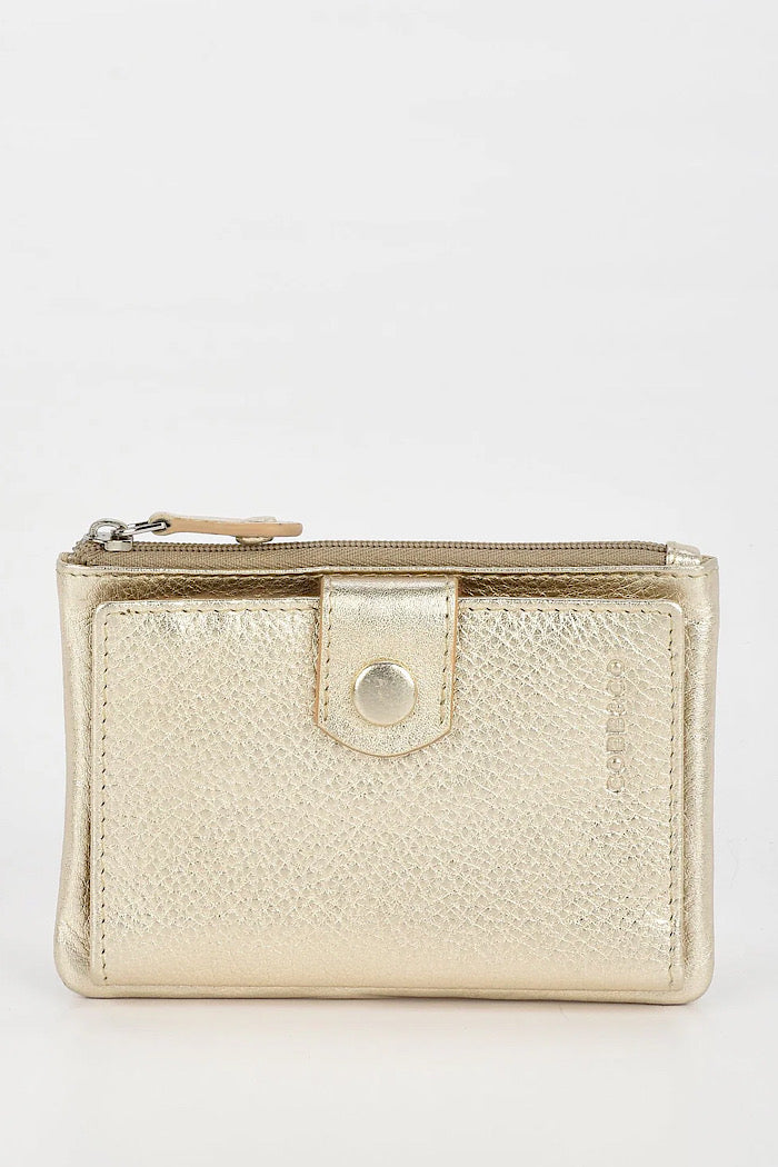 COLLINS RFID COMPACT WALLET  - GOLD