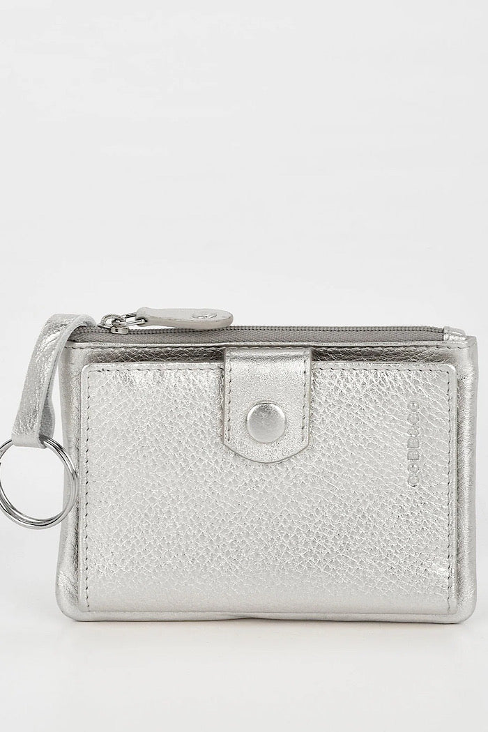 COLLINS RFID COMPACT WALLET  - SILVER