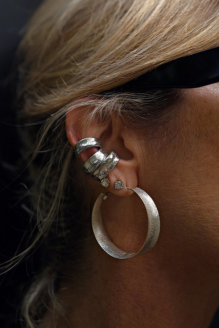 THE ULTIMATE SILVER HOOPS - SMALL