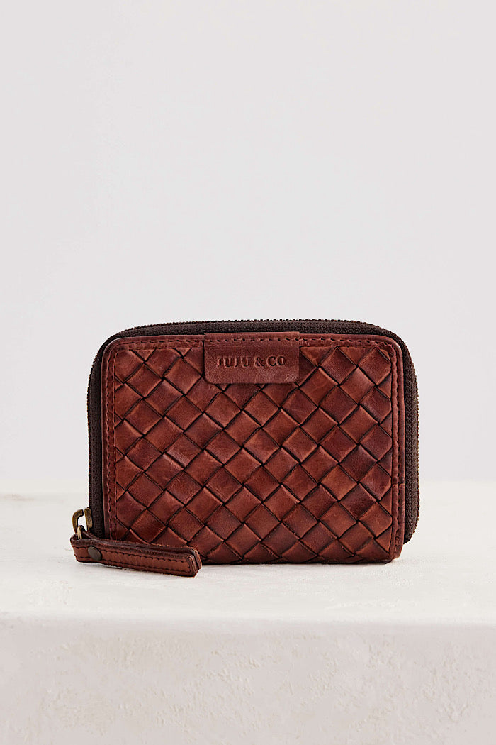 SMALL BASQUE WALLET - AMBER