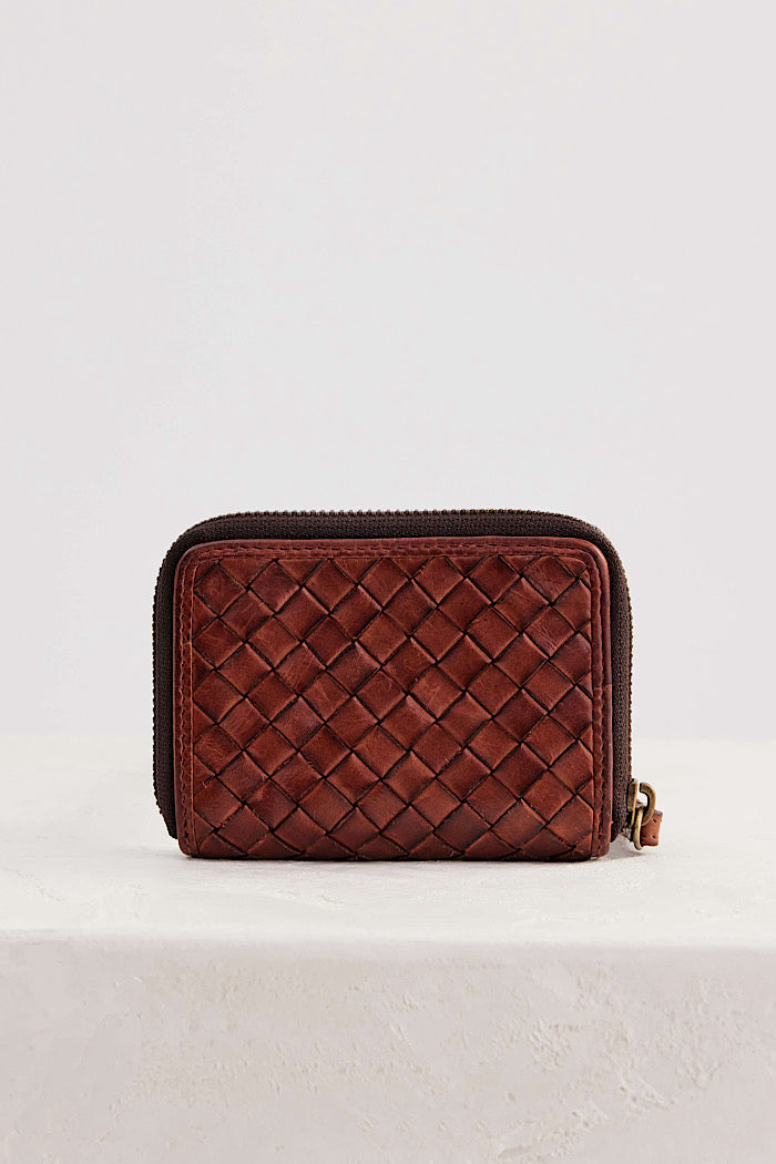 SMALL BASQUE WALLET - AMBER