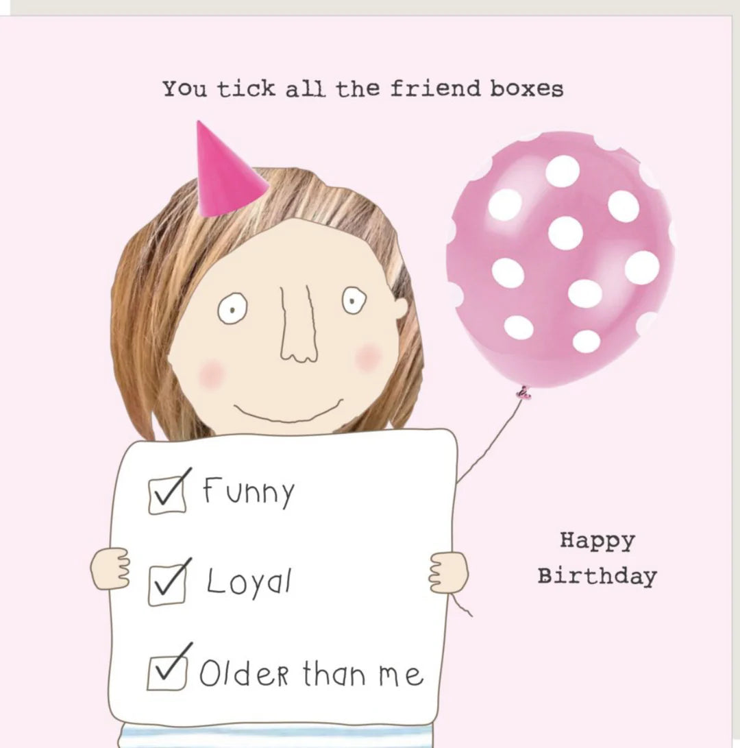 HAPPY BIRTHDAY - TICK BOXES