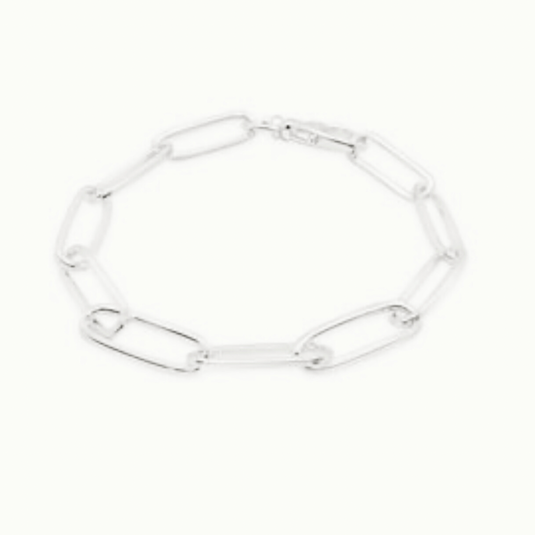 PAPERCLIP BRACELET - STERLING SILVER