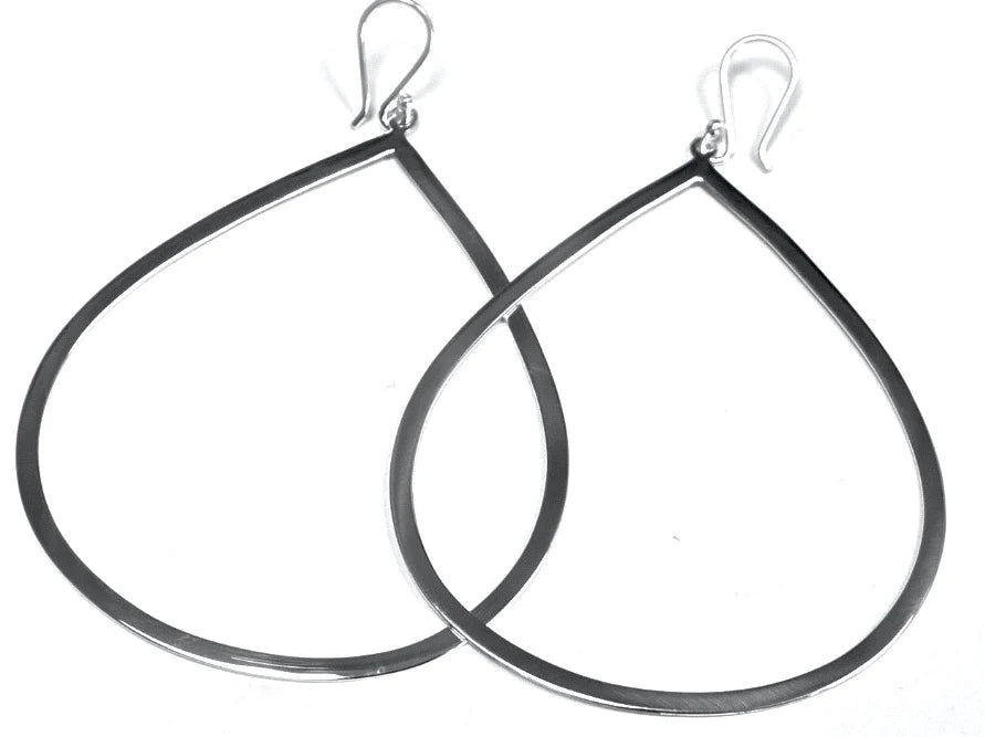 OPEN LARGE TEARDROP EARRINGS – Mickelloo - Main Image