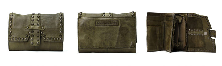 LEEDS WALLET - OLIVE