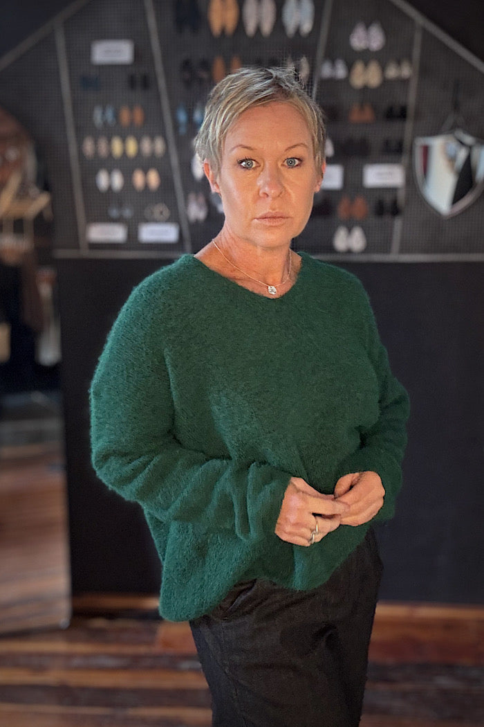 SWEATER HALF SWEATER - DEEP FORREST
