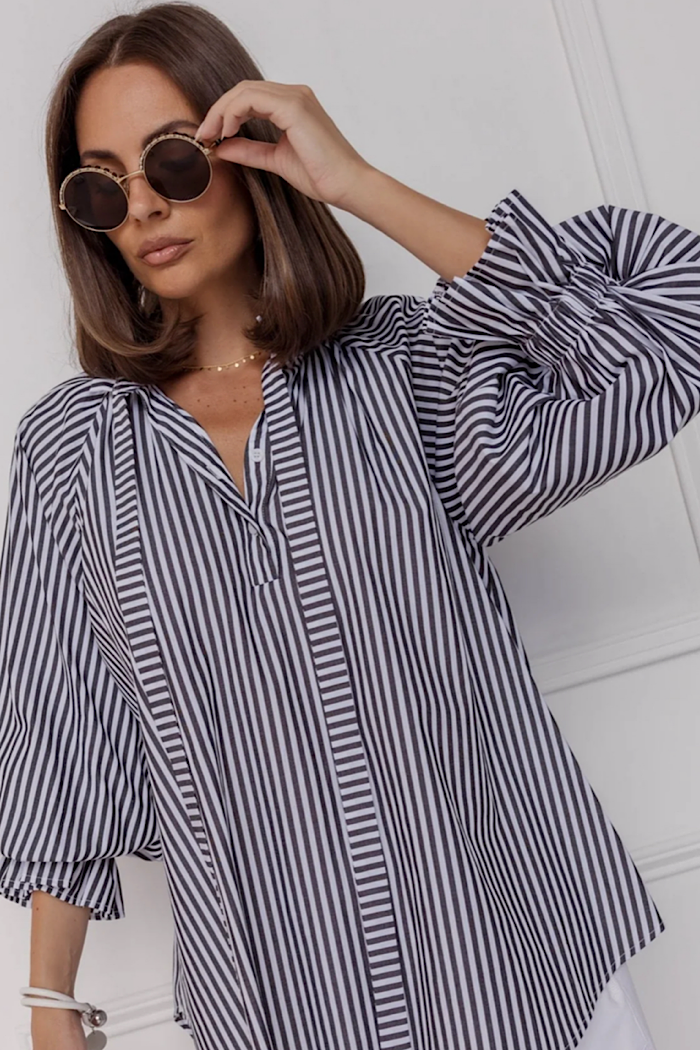 DANILL SHIRT - BLACK STRIPE