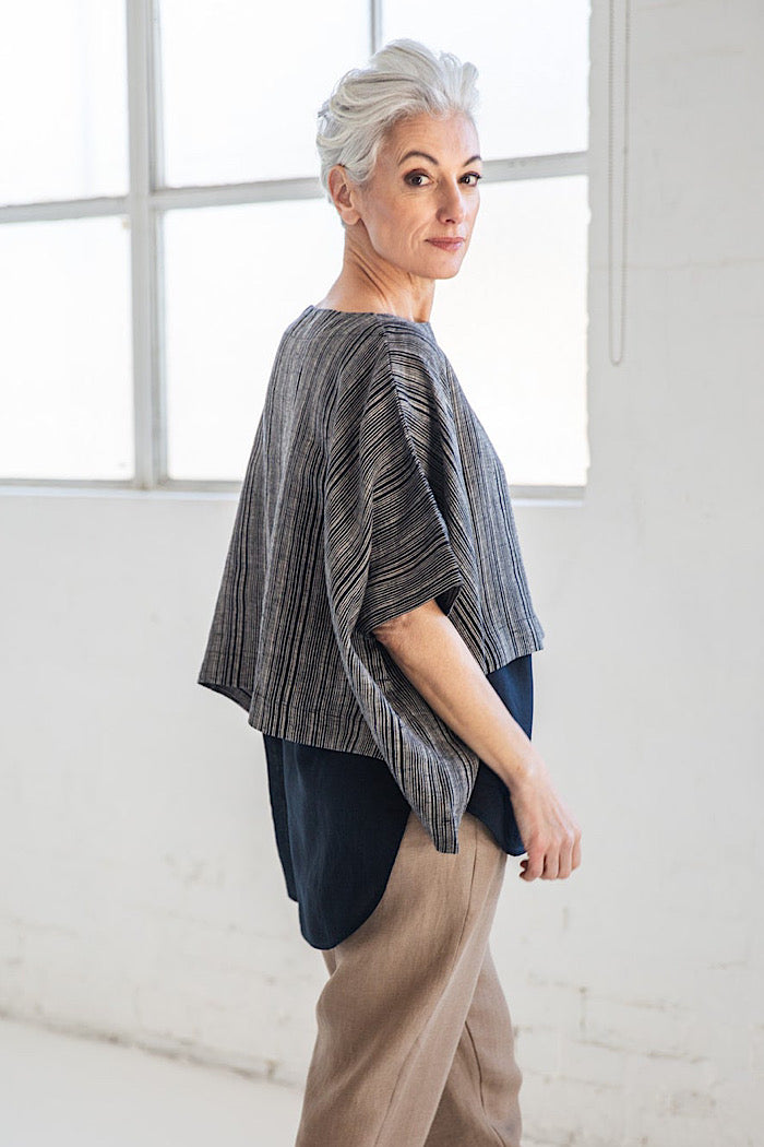 TOMMY TOP - RAVEN STRIPE