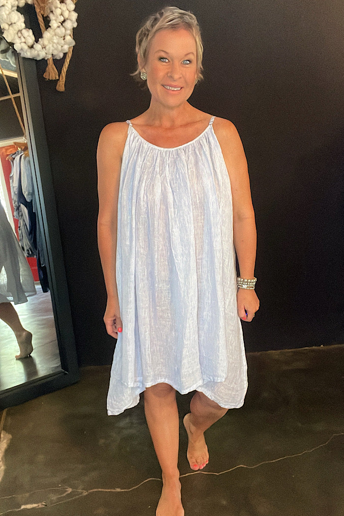 STEFANIA DRESS - GAUZE LINEN