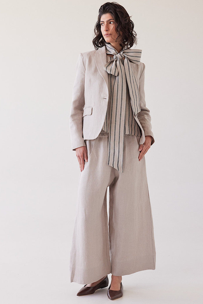 EVA’S SUNDAY BROOKLYN FITTED BLAZER - STONE