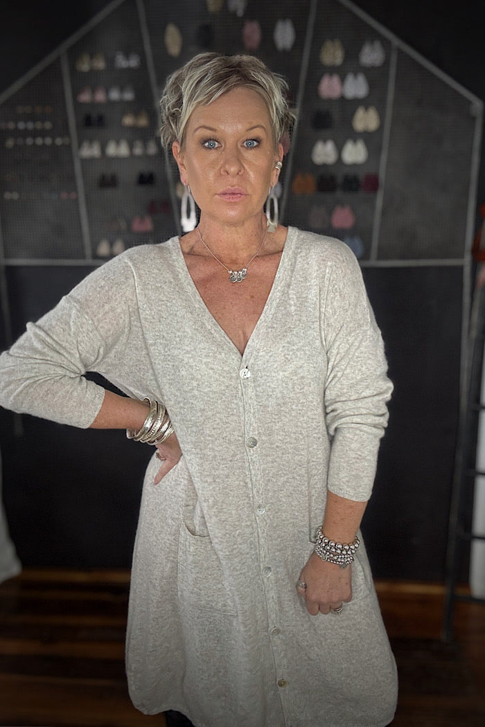 ELLERY CARDIGAN - OATMEAL