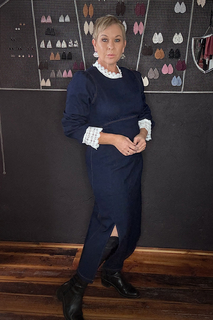 BLUE LADY DRESS - INDIGO