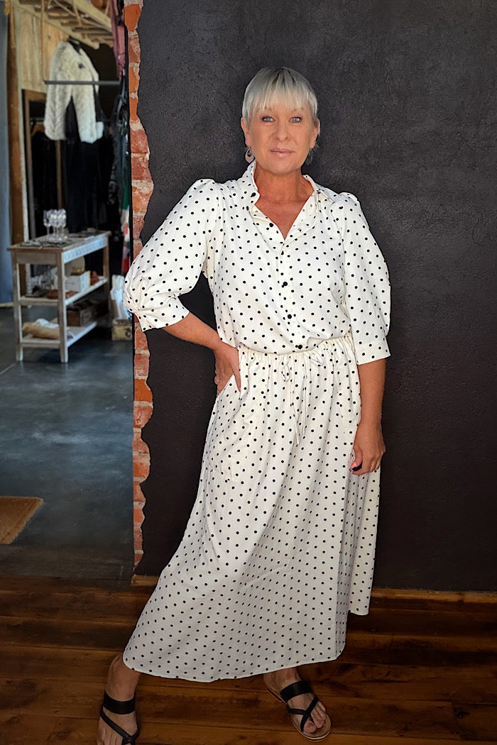 LOLLY’S LAUNDRY AKANE MAXI SKIRT - DOT PRINT