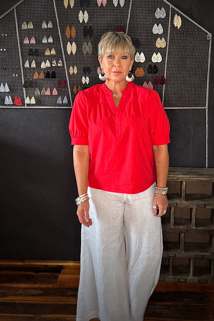 THAT’S THE SPIRIT TOP - POPPY