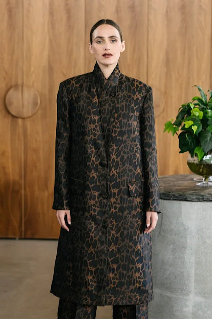 M.A. DAINTY BELLHOP JACKET - LEOPARD