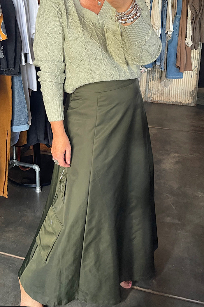 RASTACAP SKIRT - OLIVE