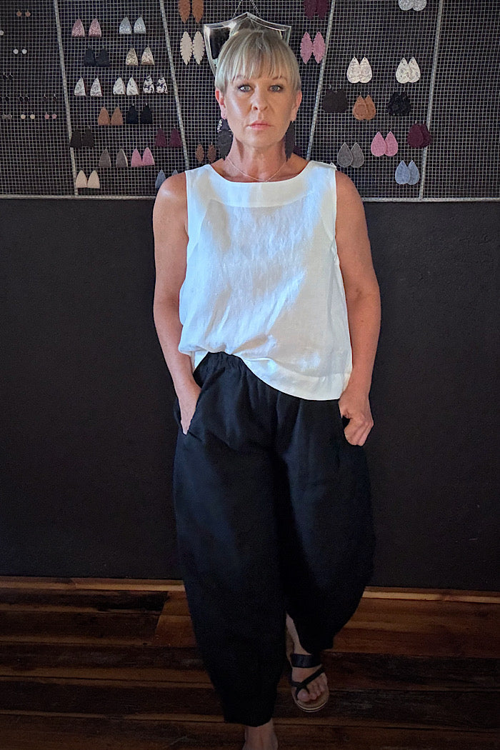 ELLIS SHELL TOP - WHITE