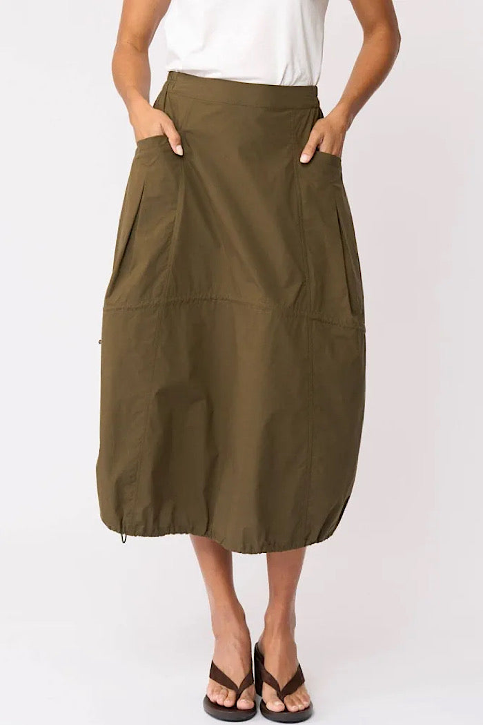 HEMLINE HYPE SKIRT - OLIVE