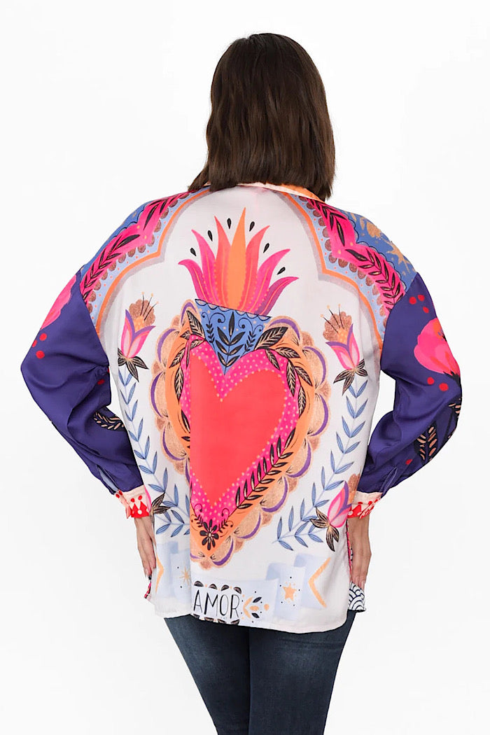 SUZY SHIRT - BLEEDING HEART