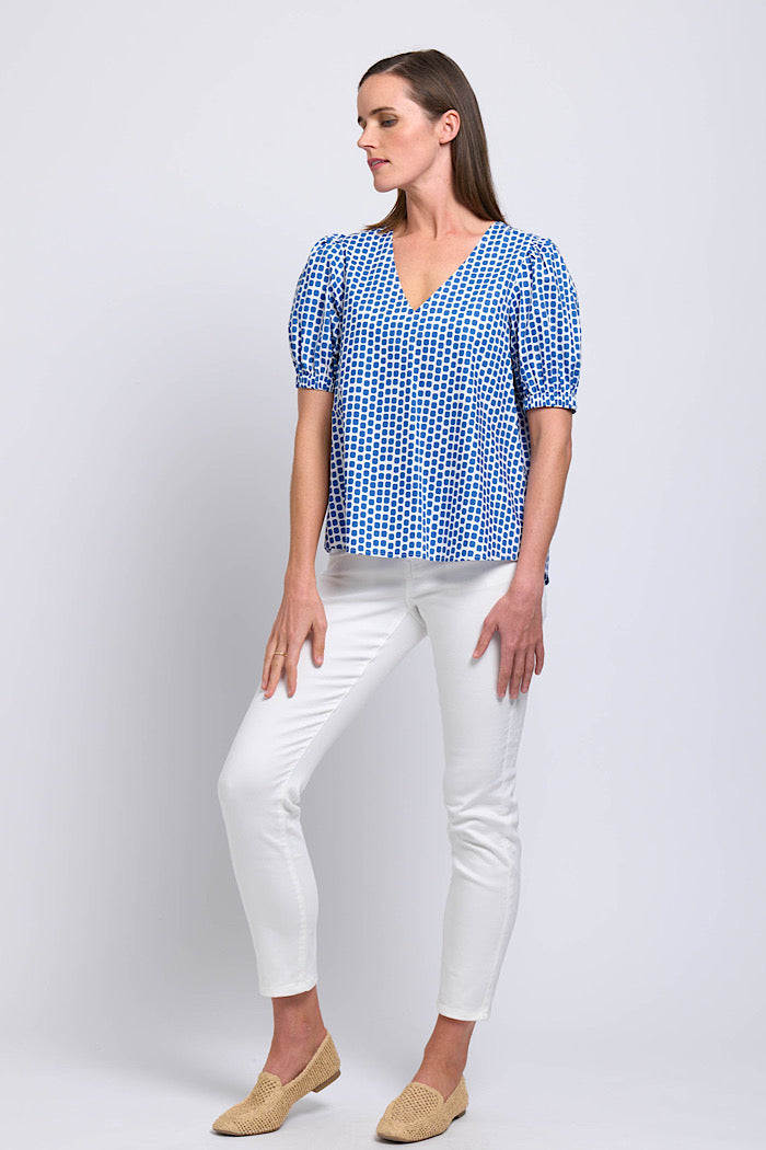 KEEP THE FAITH TOP - BLUE SPOT