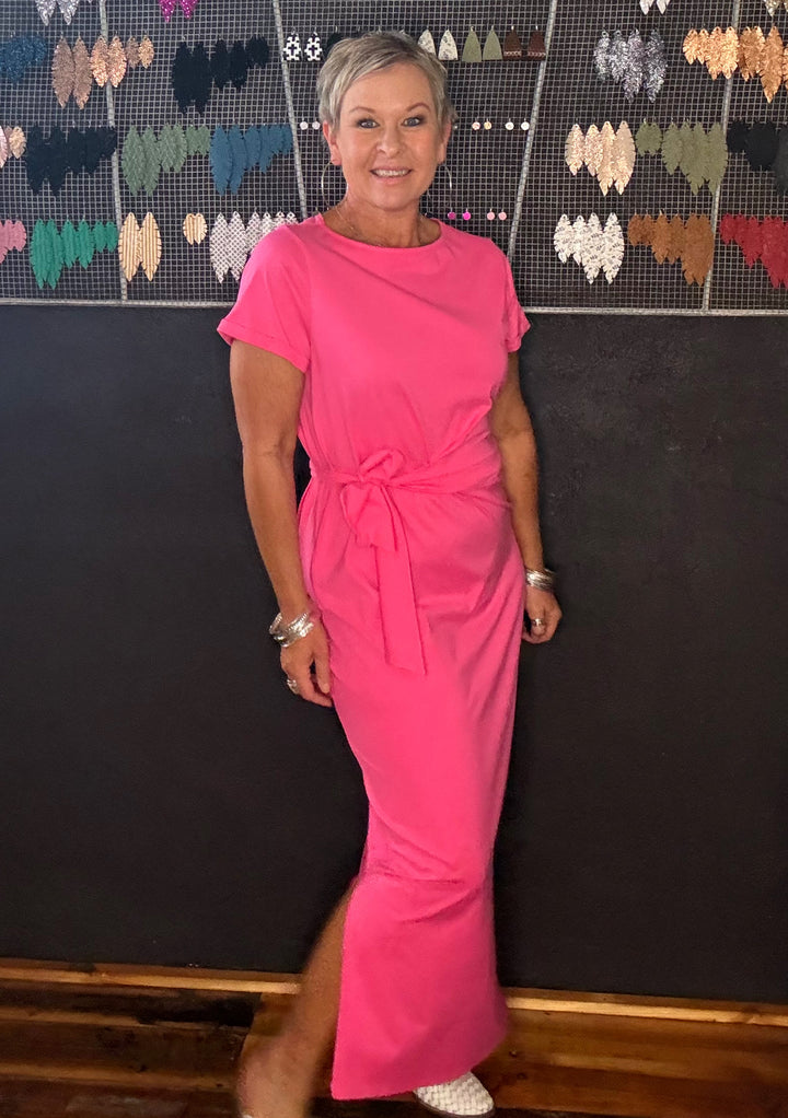 VERANO TIE DRESS - MUSK