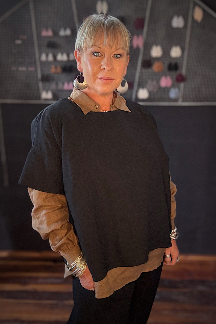 THEODORA SHIRT - CINNAMON