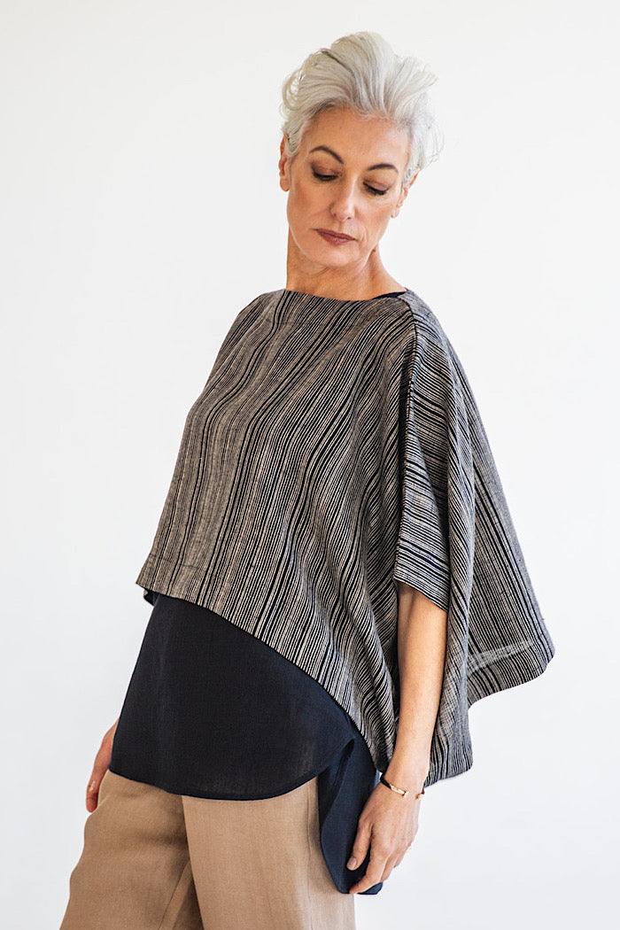 TOMMY TOP - RAVEN STRIPE