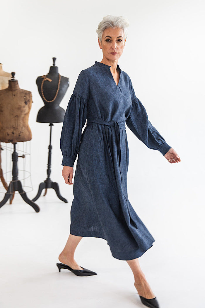 MADDISON DRESS - NAVY