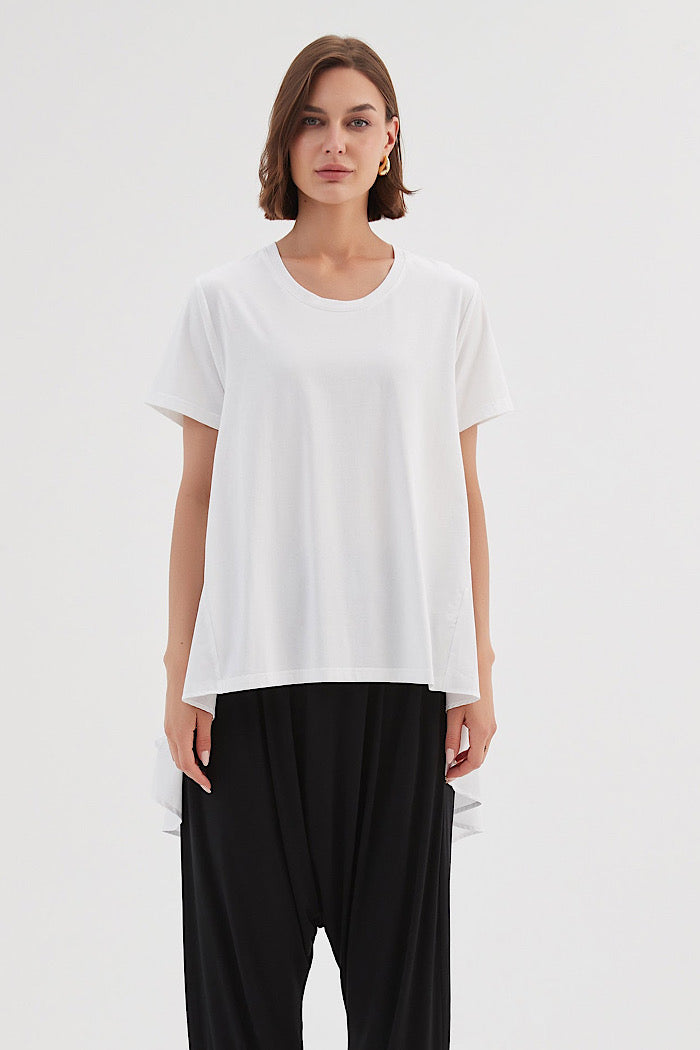 TIRELLI TIER BACK COMBI TEE - WHITE