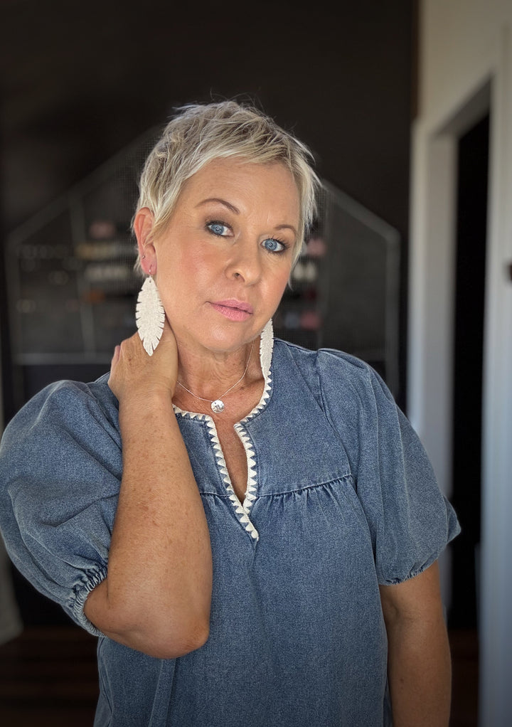 FREYA TOP - DENIM