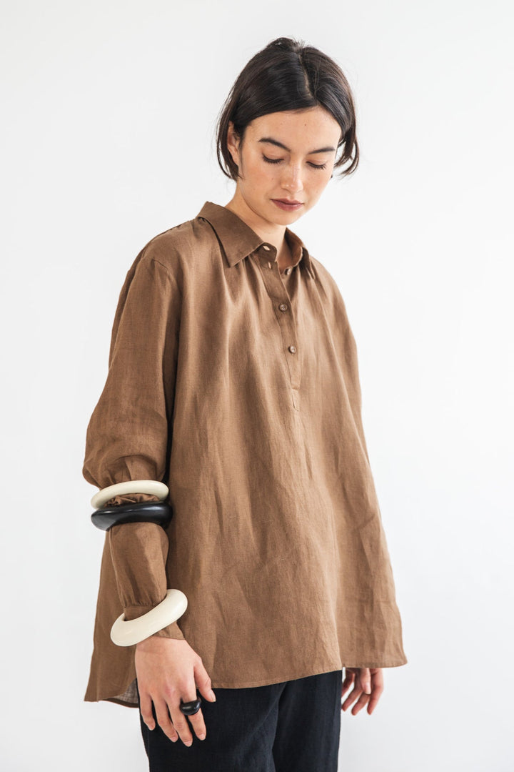 THEODORA SHIRT - CINNAMON