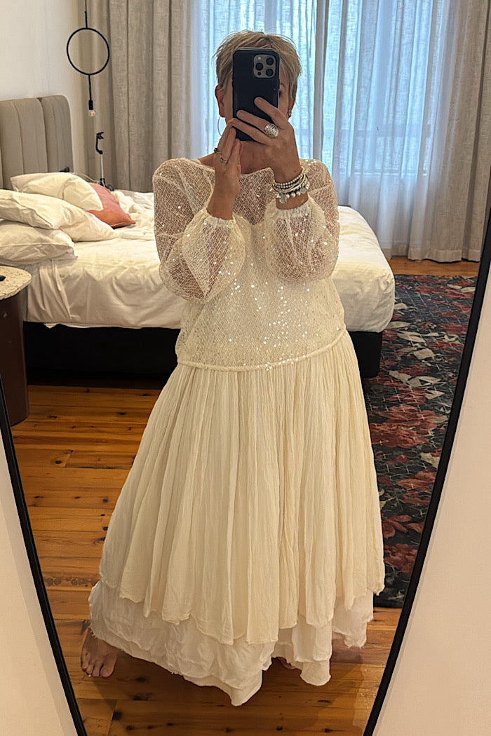 OPHELIA SEQUINED TOP - PRE ORDER