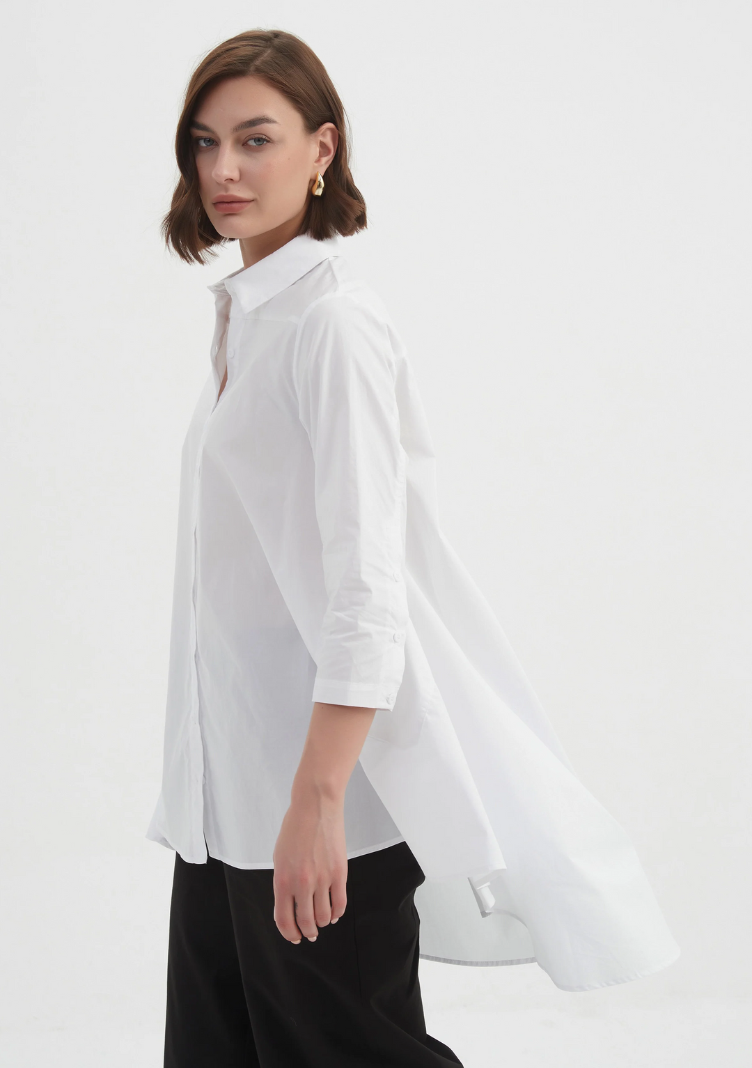 SWING BACK SHIRT - WHITE