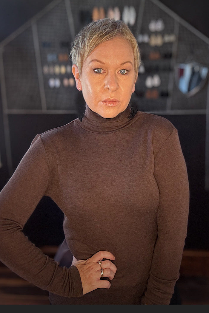 FINE MERINO POLO NECK - RISTRETTO