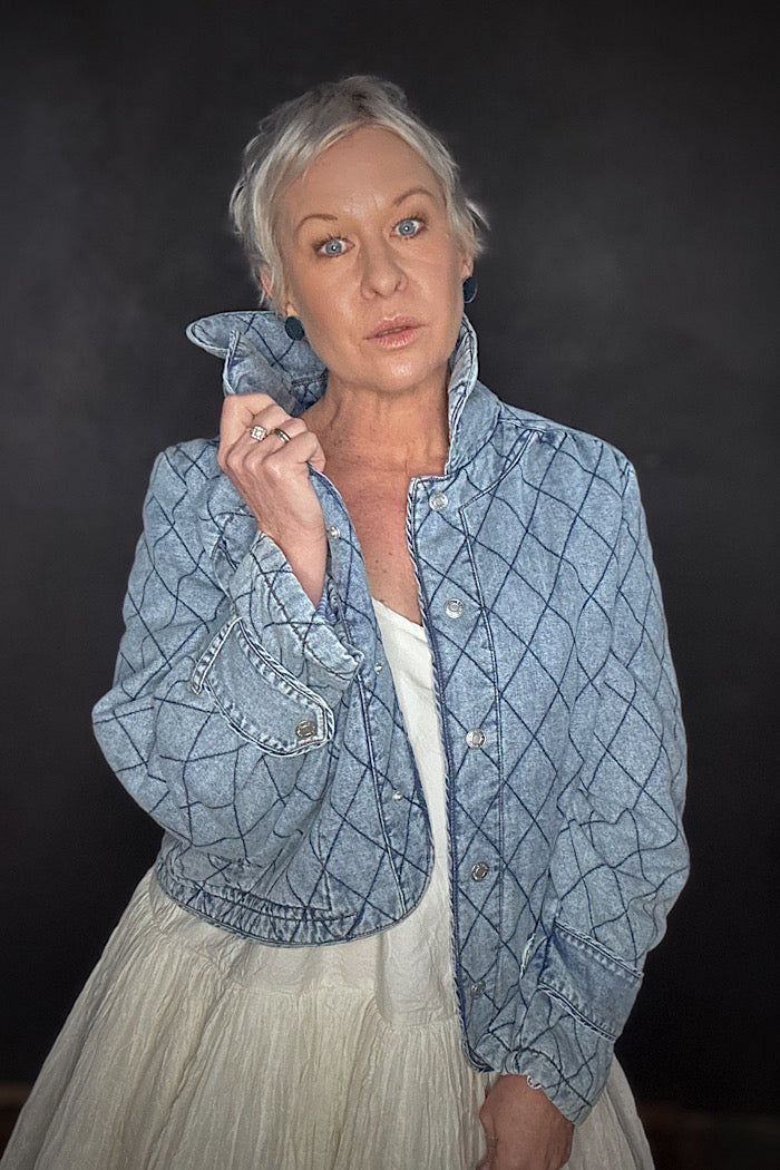 LOLLY’S LAUNDRY VIOLA QUILTED  JACKET