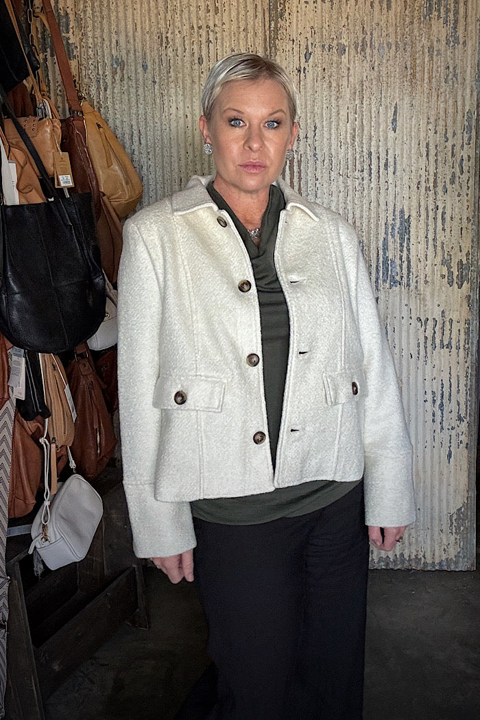 SEW HAPPY COAT - WINTER WHITE