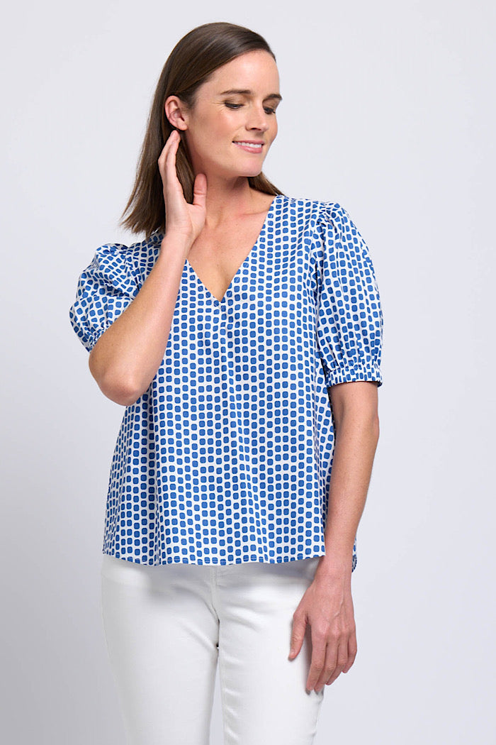 KEEP THE FAITH TOP - BLUE SPOT