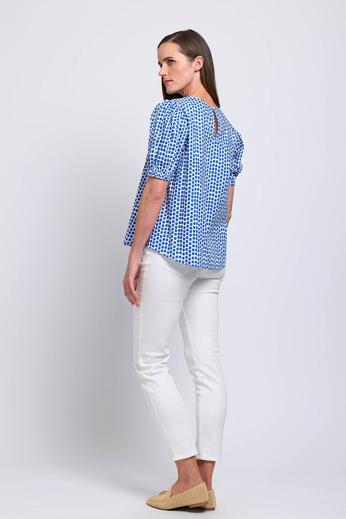 KEEP THE FAITH TOP - BLUE SPOT