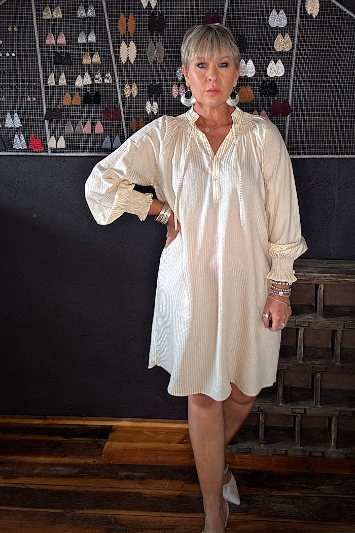 JUST CHILLIN’ DRESS - NATURAL