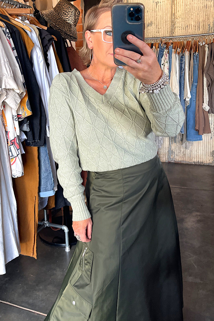 RASTACAP SKIRT - OLIVE