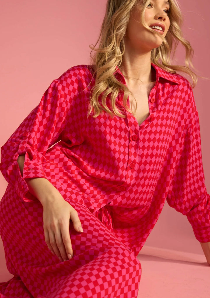 CASABLANCA SHIRT - CHILLI/PINK