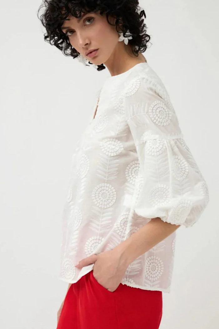 ESPIGAS BLOUSE - OFF WHITE